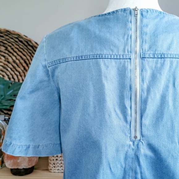 Girls On Film:Denim Crop Top & Bell Sleeves Size 6 - Picture 3 of 3